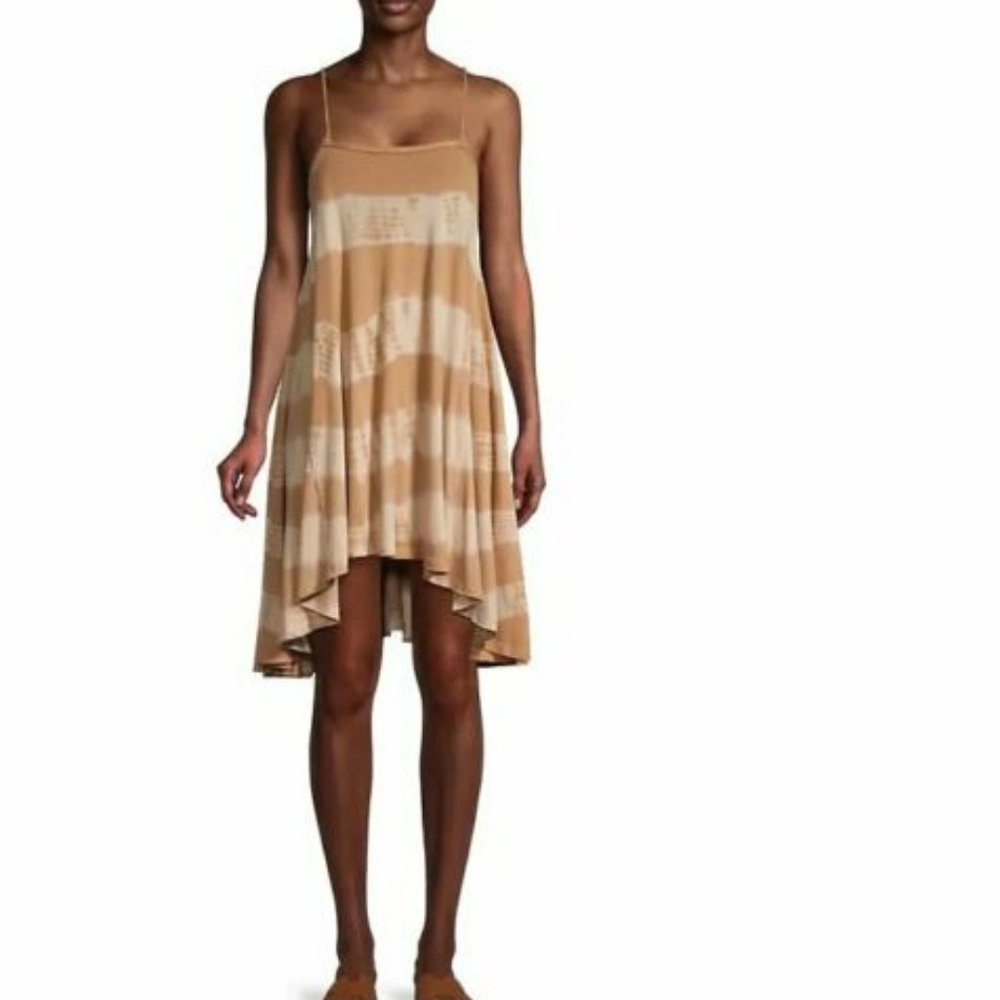 Free People Printed High-Low Dress | Sand Dune - S